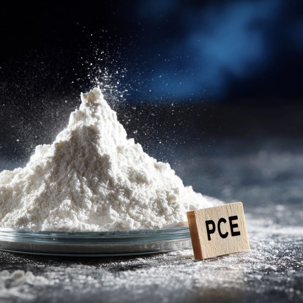 Powdr pce 97% cynnwys polycarboxylate superplasticizer powdr ychwanegion concrit admixture